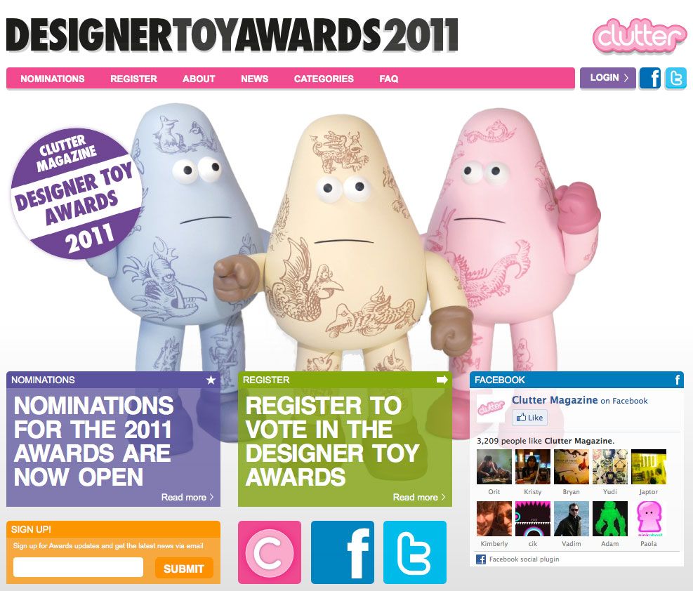 Designer Toy Awards SDCC 2011 Designer Toy